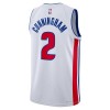 Dres Detroit Pistons Cade Cunningham 2 Nike 2022-23 Association Edition Bijela Swingman